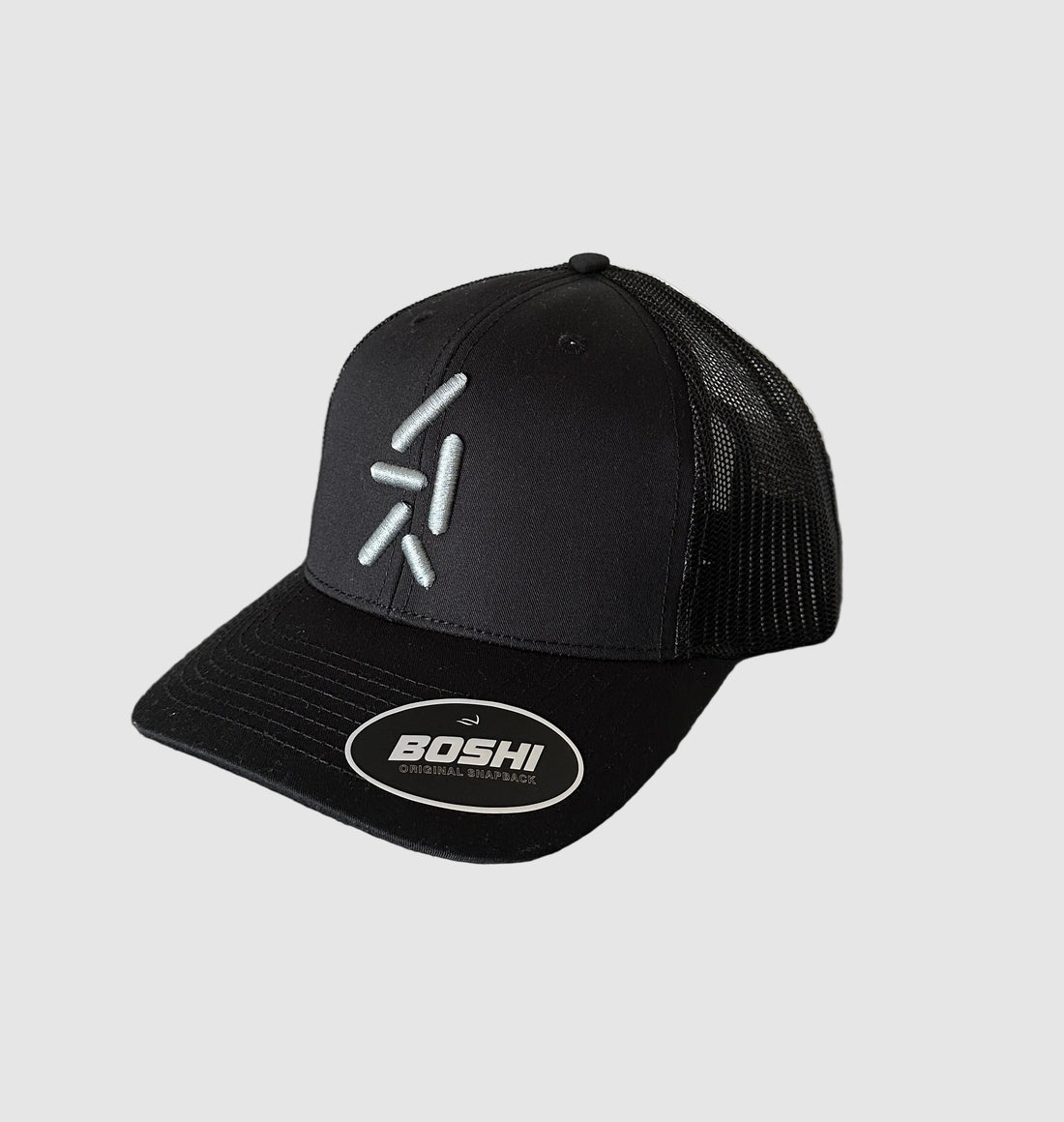 ARKT Black 'original' Trucker Cap with silver logo