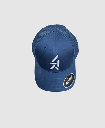 ARKT blue 'original' trucker cap with white logo