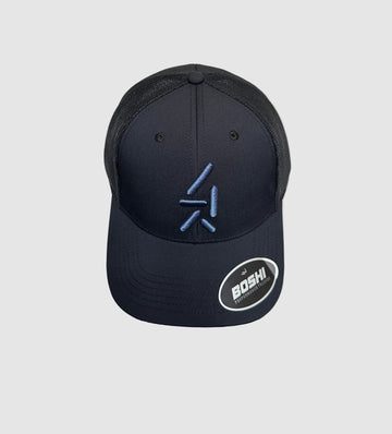 ARKT Black Performance Trucker Cap – front view